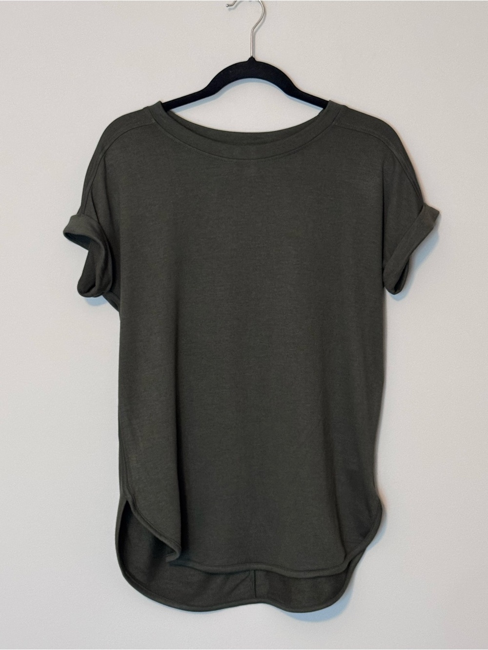 cabi Olive Green Super Soft High-Low Tunic Top Small